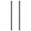  Kerítoszlopok 2 pcs Zöld 100 cm Porszórt Acél