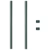  Kerítoszlopok 2 pcs Zöld 100 cm Porszórt Acél
