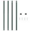  Kerítoszlopok 2 pcs Zöld 180 cm Porszórt Acél