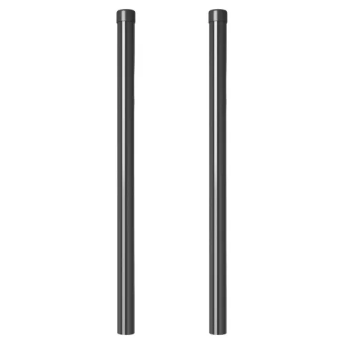  Kerítoszlopok 2 pcs Szürke 80 cm Porszórt Acél