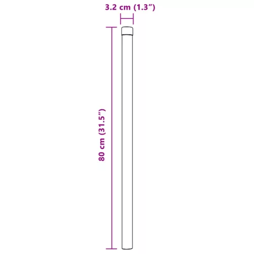  Kerítoszlopok 12 pcs Szürke 80 cm Porszórt Acél