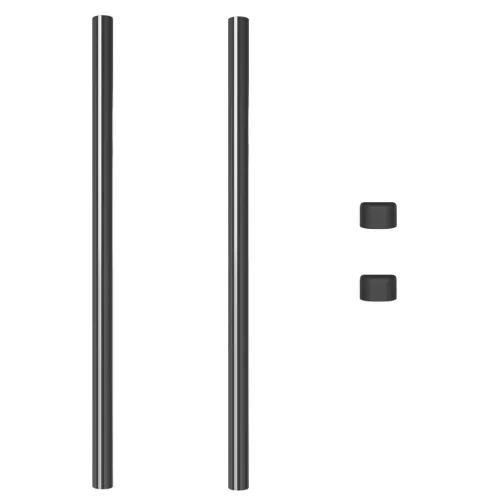  Kerítoszlopok 2 pcs Szürke 110 cm Porszórt Acél