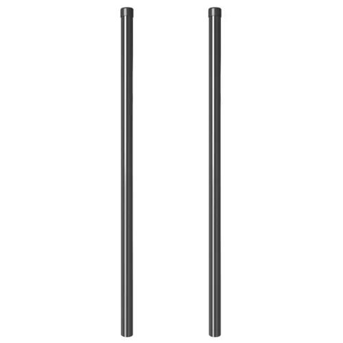  Kerítoszlopok 2 pcs Szürke 120 cm Porszórt Acél