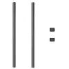  Kerítoszlopok 2 pcs Szürke 120 cm Porszórt Acél