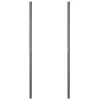  Kerítoszlopok 2 pcs Szürke 140 cm Porszórt Acél