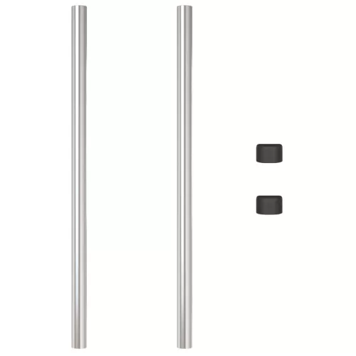  Kerítoszlopok 2 pcs Ezüst 120 cm Horganyzott acél