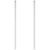  Kerítoszlopok 2 pcs Ezüst 180 cm Horganyzott acél