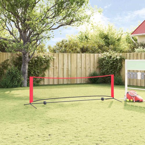  Tenisz háló Fekete és piros 301 x 90.5 x 87 cm Poliészter