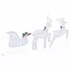 LED rénszarvasok 3 pcs Hideg Fehér szövet