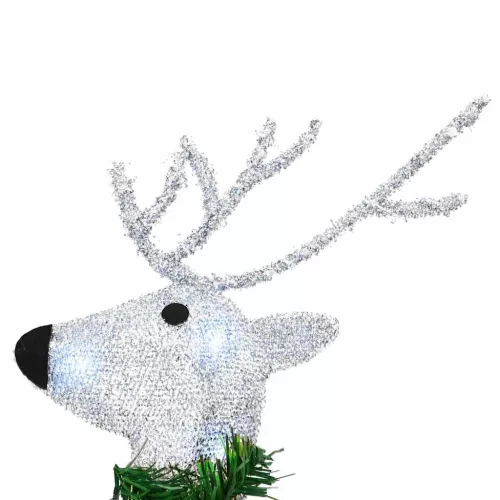  LED rénszarvasok 3 pcs Hideg Fehér szövet