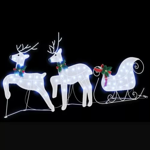  LED rénszarvasok 3 pcs Hideg Fehér szövet