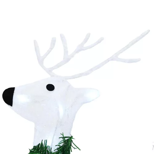  LED rénszarvasok 3 pcs Hideg Fehér szövet