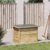 Tároló Doboz Természetes 80 x 44,5 x 57,5 cm Impregnált fenyőfa