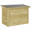  Tároló Doboz Természetes 80 x 44,5 x 57,5 cm Impregnált fenyőfa