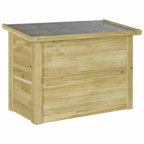  Tároló Doboz Természetes 80 x 44,5 x 57,5 cm Impregnált fenyőfa