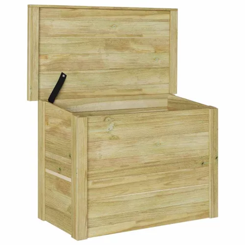  Tároló Doboz Természetes 80 x 44,5 x 57,5 cm Impregnált fenyőfa