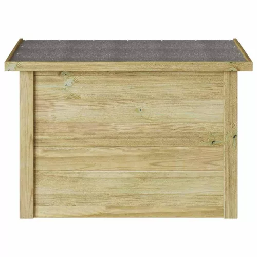  Tároló Doboz Természetes 80 x 44,5 x 57,5 cm Impregnált fenyőfa