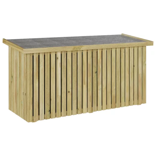  Tároló Láda 119x44x58.5 cm Kezelt Fenyőfa