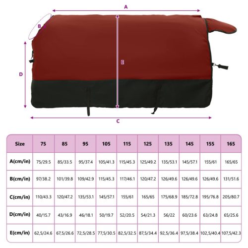  Ló Takaró Sötét Zöld és Fekete 85 cm Poliészter