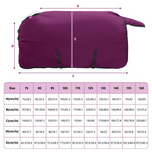  Ló Takaró Sötét Zöld és Fekete 145 cm Poliészter