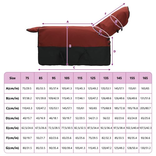  Ló Takaró Sötét Zöld és Fekete 145 cm Poliészter