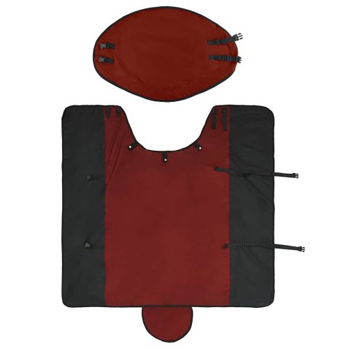  Ló Takaró Sötét Zöld és Fekete 155 cm Poliészter