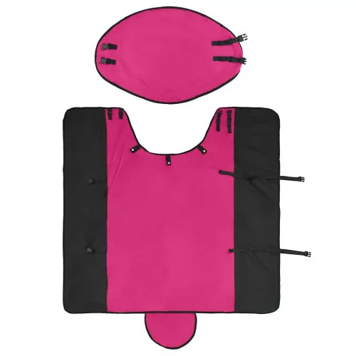  Ló Takaró Rózsaszín és Fekete 115 cm Poliészter