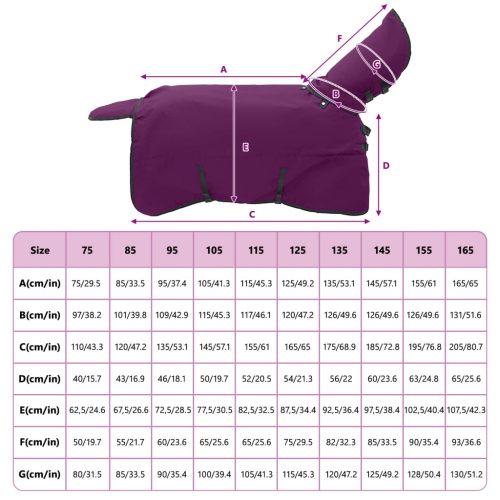  Ló Takaró Sötét Zöld és Fekete 75 cm Poliészter