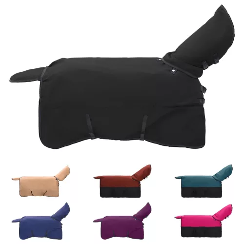  Ló Takaró Sötét Zöld és Fekete 85 cm Poliészter