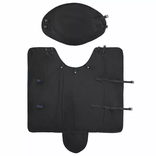  Ló Takaró Sötét Zöld és Fekete 145 cm Poliészter