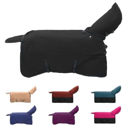  Ló Takaró Sötét Zöld és Fekete 165 cm Poliészter