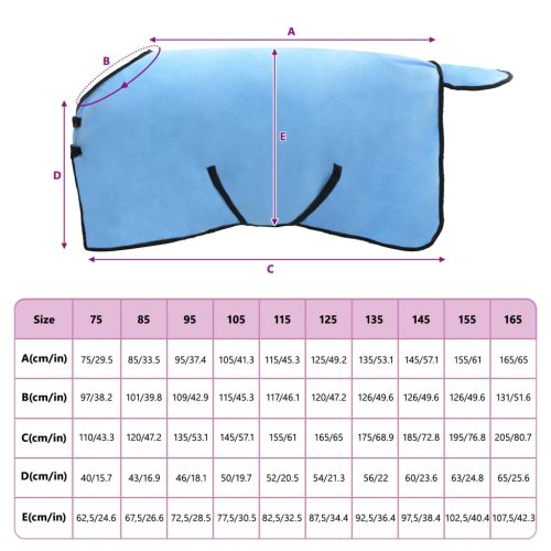  Ló Takaró Teljes Aqua Poliészter