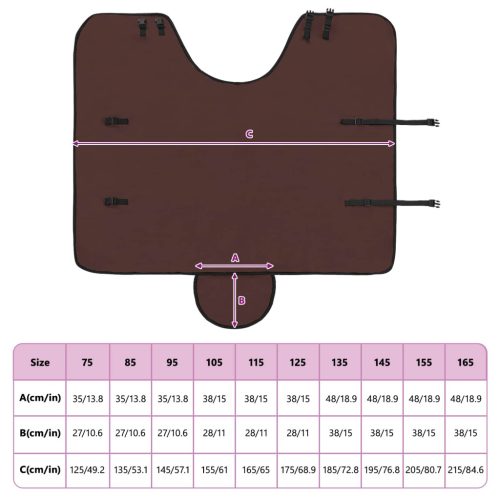  Ló Takaró Teljes Sötét Barna Poliészter