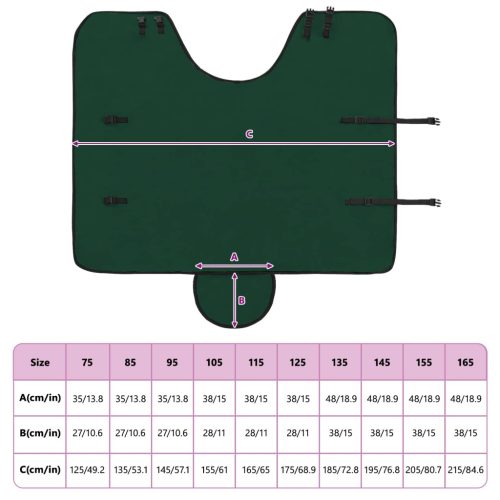 Ló Takaró Teljes sötét zöld Poliészter
