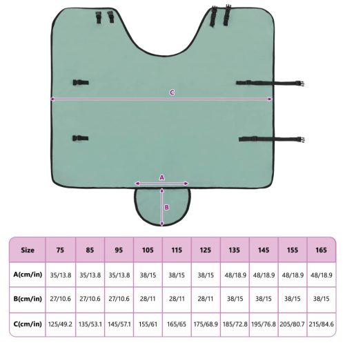  Ló Takaró Különleges zöld Poliészter