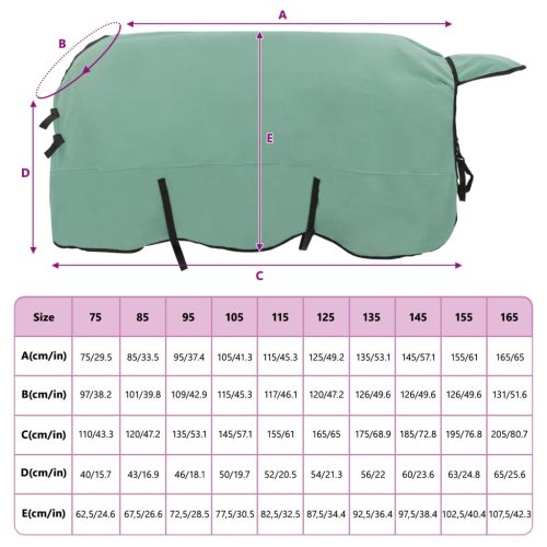  Ló Takaró Különleges zöld Poliészter