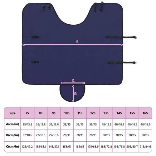  Ló Takaró Sötétkék Poliészter