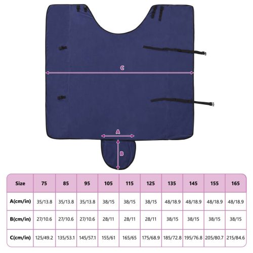  Ló Takaró Sötétkék Poliészter