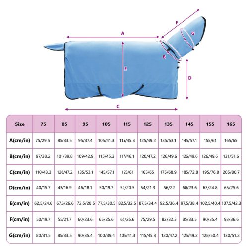  Ló Takaró Teljes Aqua Poliészter