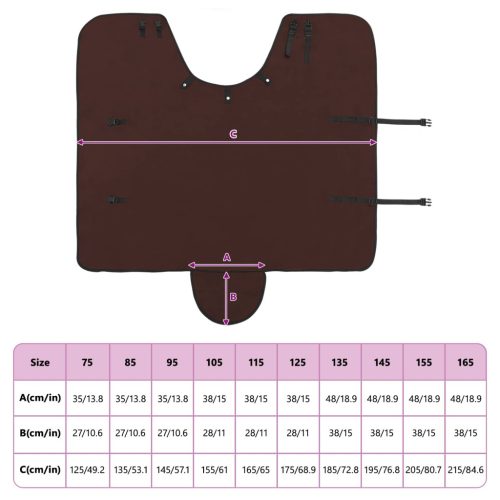  Ló Takaró Teljes Sötét Barna Poliészter