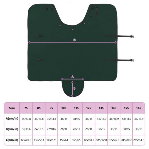  Ló Takaró Teljes sötét zöld Poliészter