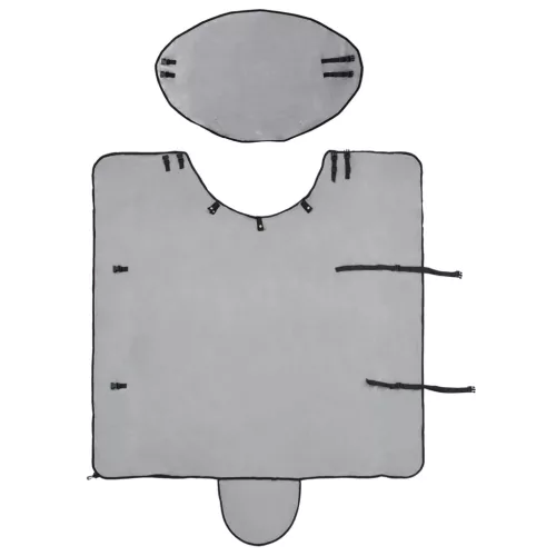  Ló Takaró Teljes világos szürke és rózsaszín Poliészter