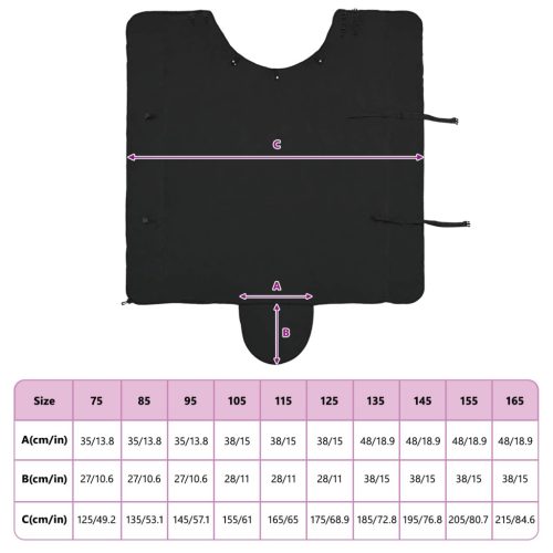  Ló Takaró Fekete Poliészter