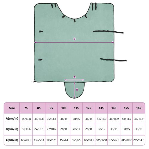  Ló Takaró Különleges zöld Poliészter