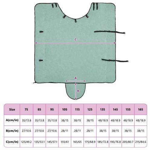  Ló Takaró Különleges zöld Poliészter