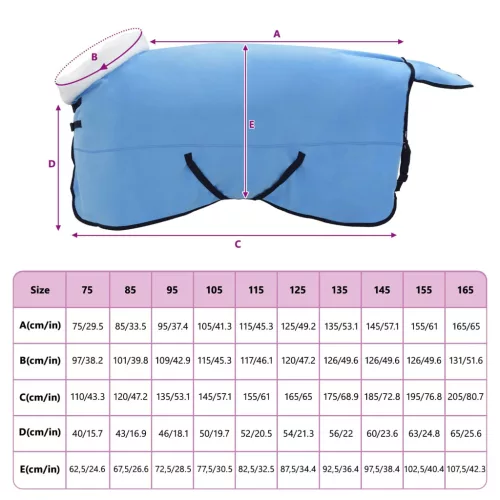  Ló Takaró Teljes Aqua 125 cm Polár fleece