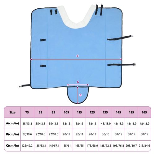  Ló Takaró Teljes Aqua 165 cm Polár fleece