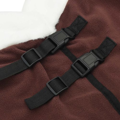  Ló Takaró Teljes Sötét Barna 125 cm Polár fleece