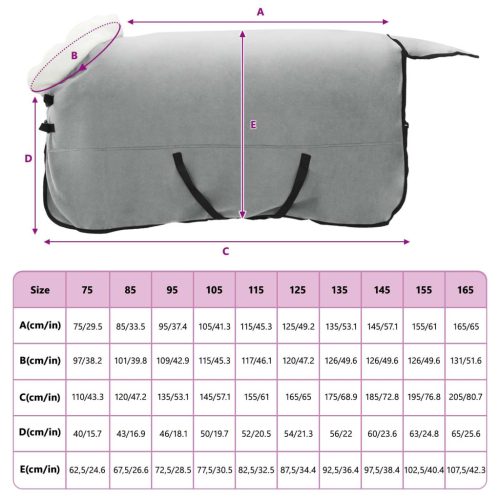  Ló Takaró Teljes sötét zöld 125 cm Polár fleece