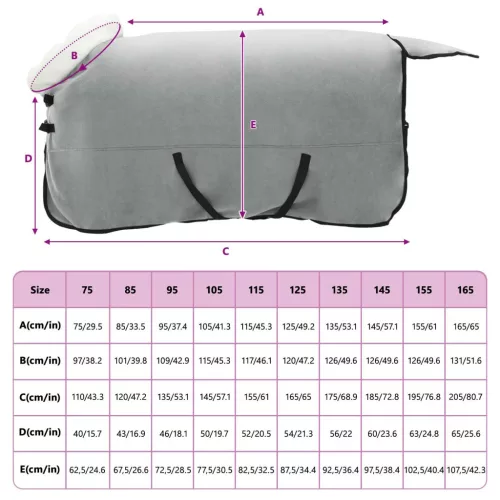  Ló Takaró Teljes sötét zöld 135 cm Polár fleece